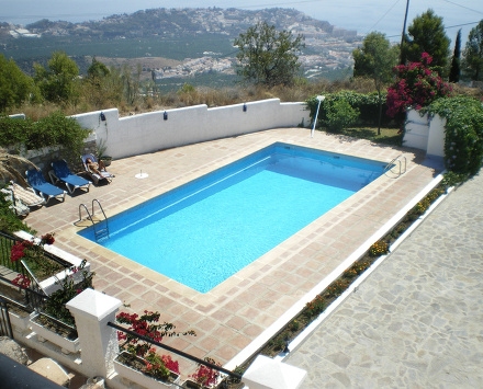 Photo chalet Los Mastranzos vue sur la piscine d'en haut